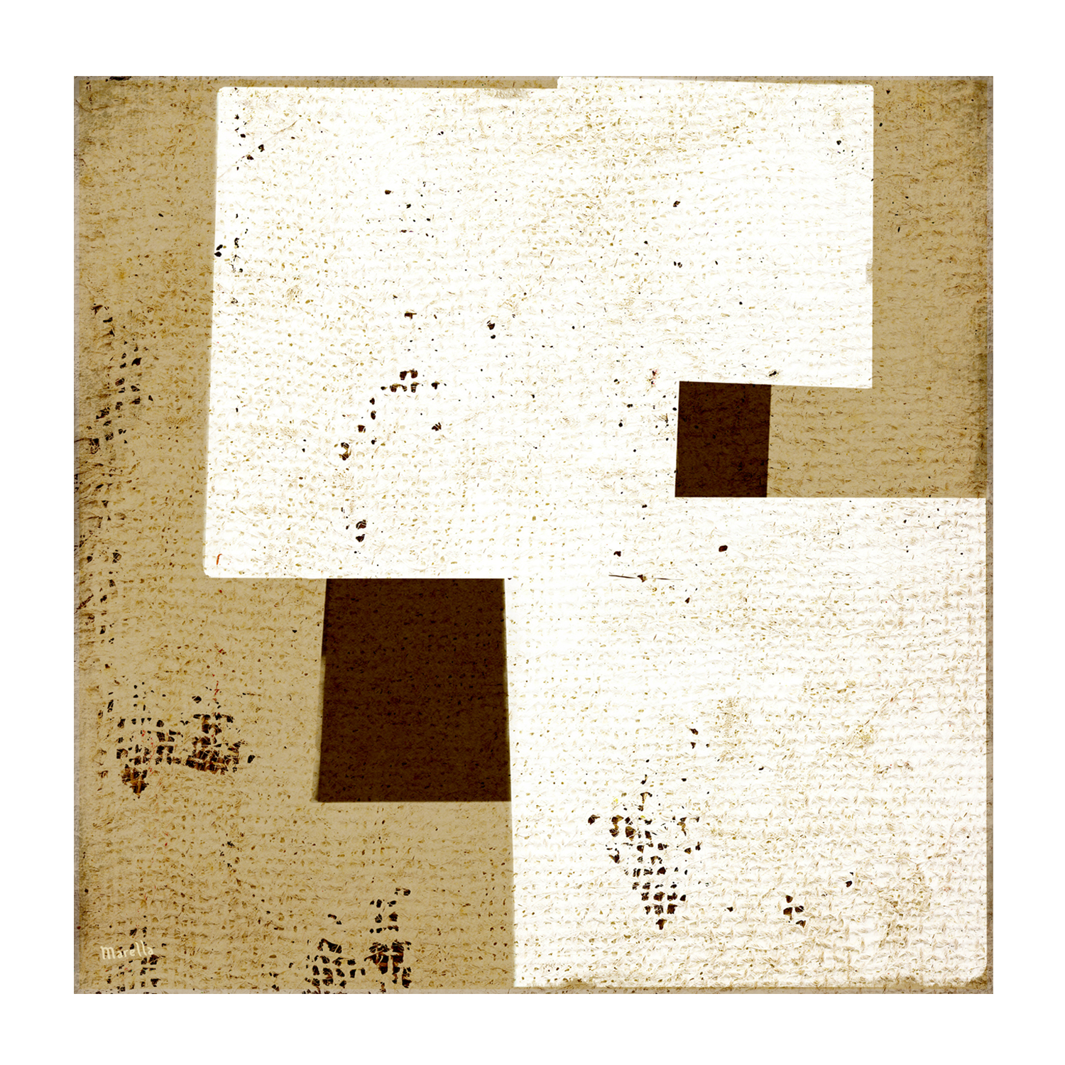 wall-art-print-canvas-poster-framed-Neutral Squares, Style B , By Marco Marella-1