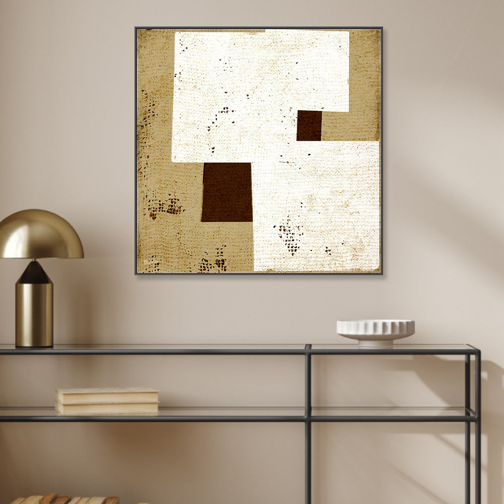 wall-art-print-canvas-poster-framed-Neutral Squares, Style B , By Marco Marella-2