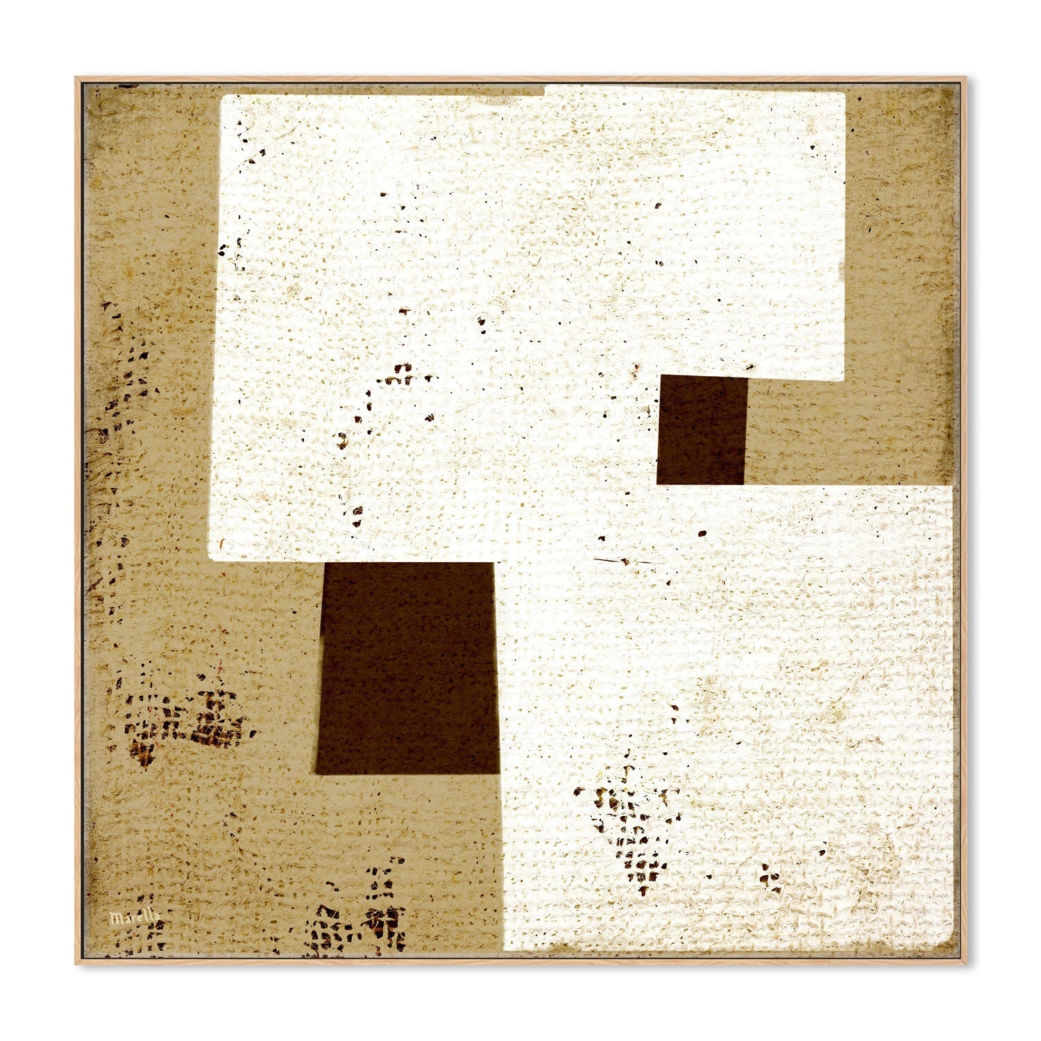 wall-art-print-canvas-poster-framed-Neutral Squares, Style B , By Marco Marella-4