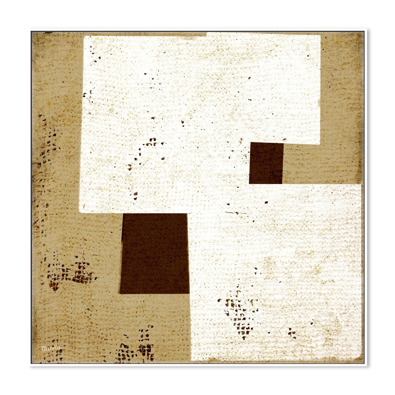 wall-art-print-canvas-poster-framed-Neutral Squares, Style B , By Marco Marella-5