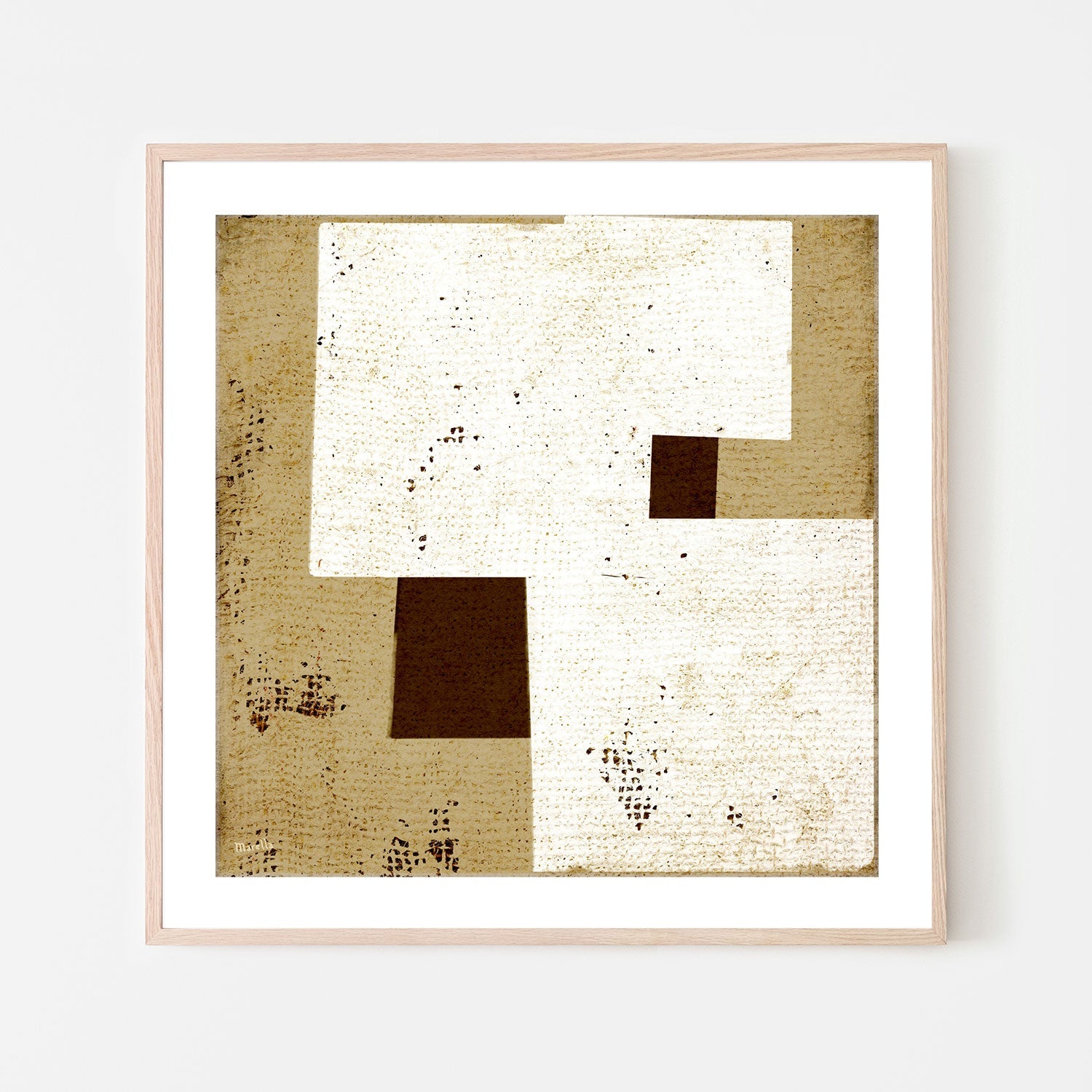 wall-art-print-canvas-poster-framed-Neutral Squares, Style B , By Marco Marella-6