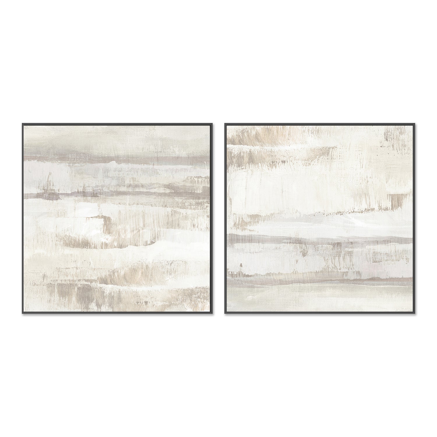 wall-art-print-canvas-poster-framed-Neutral Texture, Style C & D, Set Of 2 , By Nina Blue-3