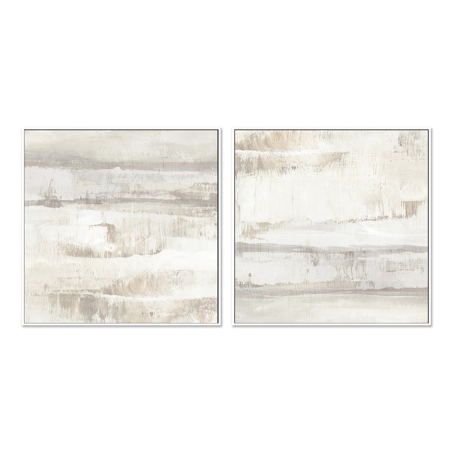 wall-art-print-canvas-poster-framed-Neutral Texture, Style C & D, Set Of 2 , By Nina Blue-5