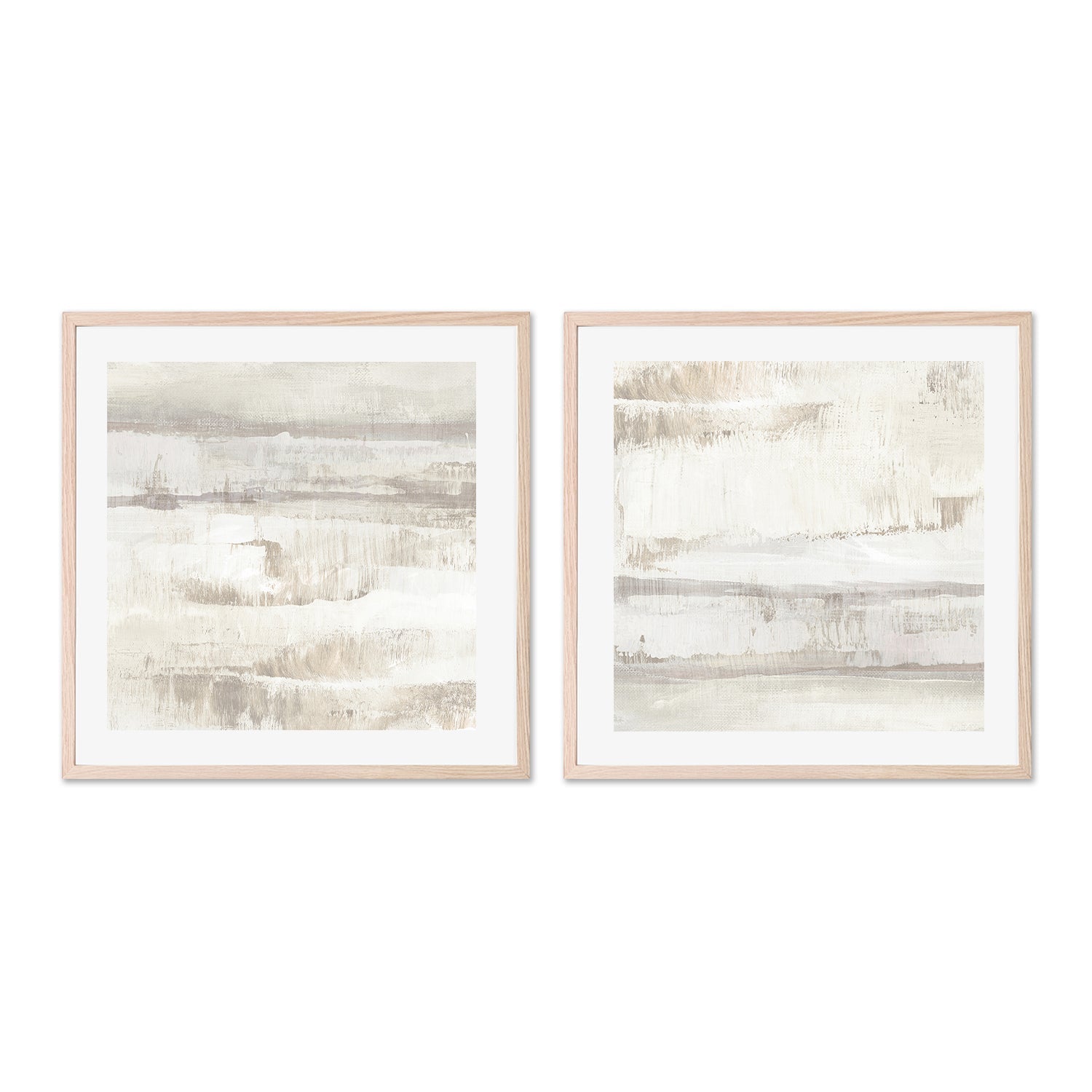 wall-art-print-canvas-poster-framed-Neutral Texture, Style C & D, Set Of 2 , By Nina Blue-6