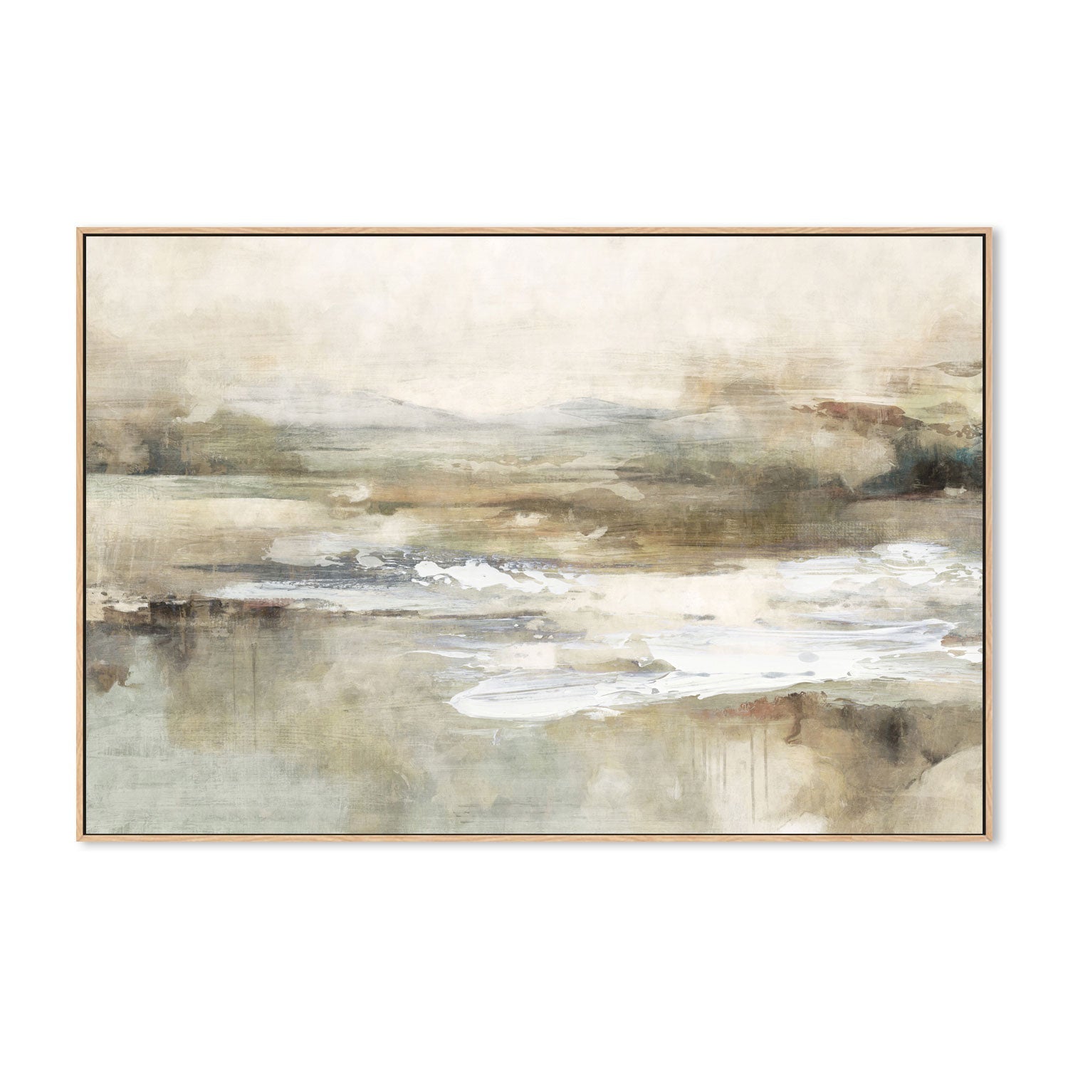 wall-art-print-canvas-poster-framed-Neutral Transitional Abstract, Style A , By Nina Blue-4