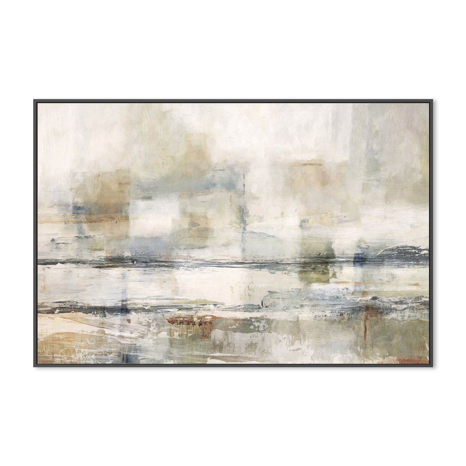 wall-art-print-canvas-poster-framed-Neutral Transitional Abstract, Style B , By Nina Blue-3