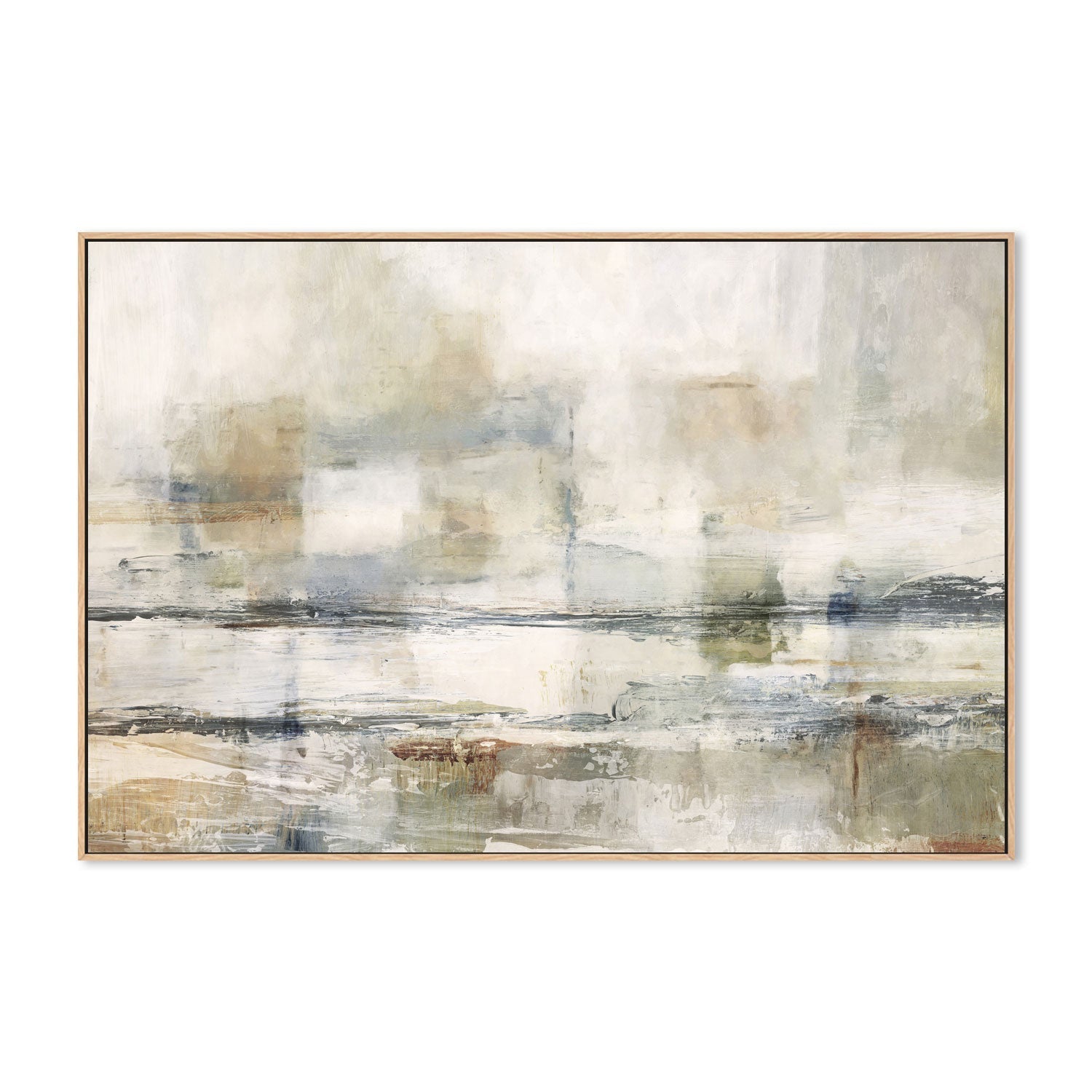 wall-art-print-canvas-poster-framed-Neutral Transitional Abstract, Style B , By Nina Blue-4