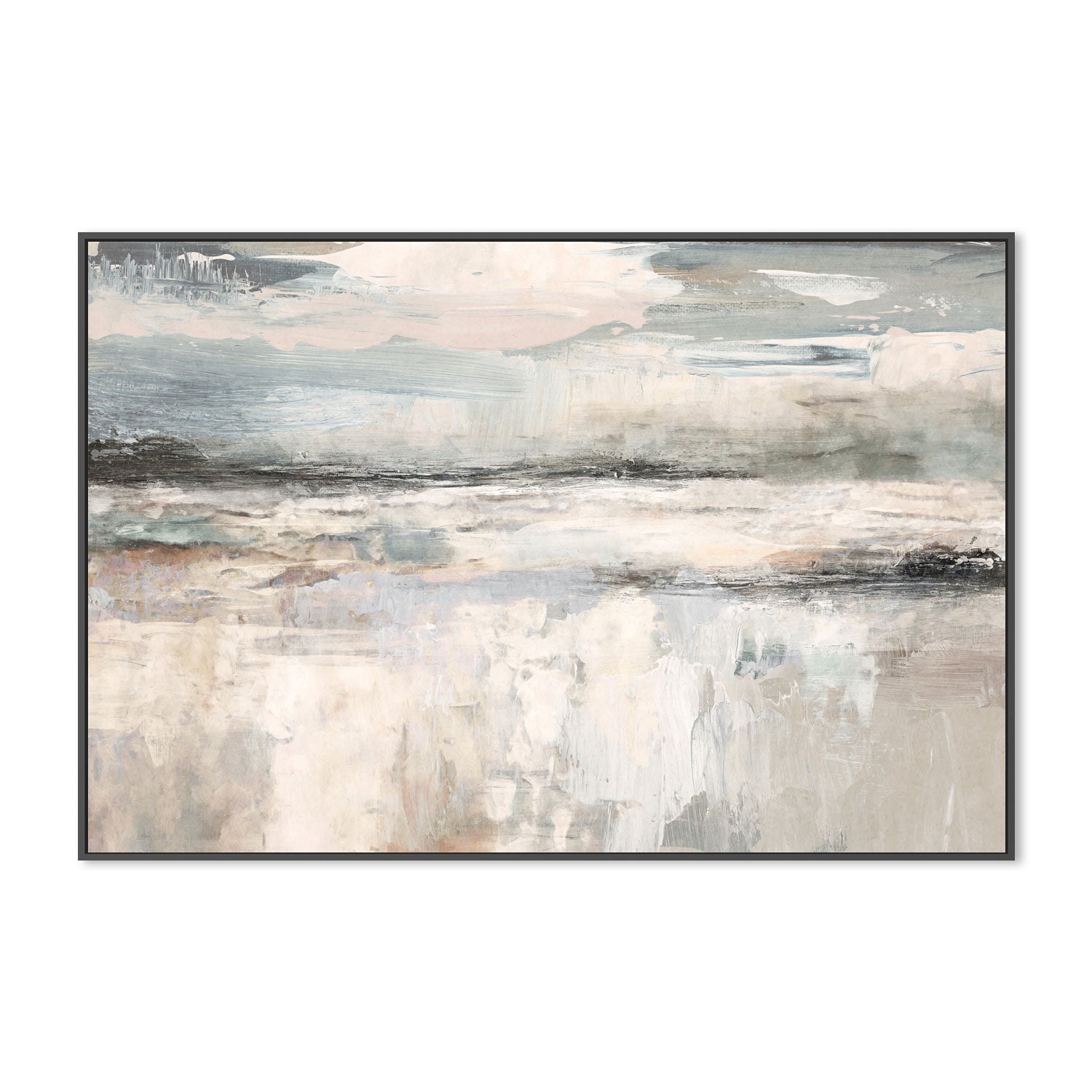 wall-art-print-canvas-poster-framed-Neutral Transitional Abstract, Style D , By Nina Blue-3