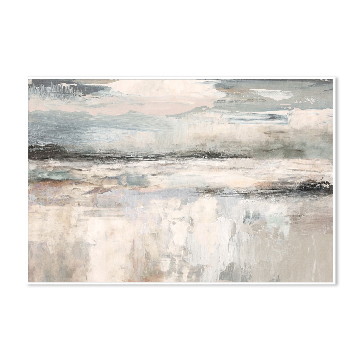 wall-art-print-canvas-poster-framed-Neutral Transitional Abstract, Style D , By Nina Blue-5