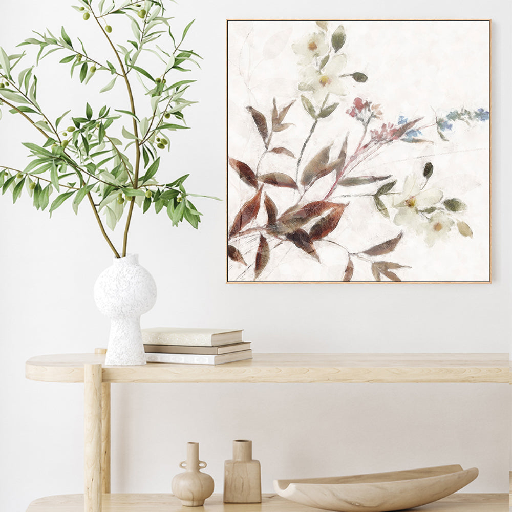 wall-art-print-canvas-poster-framed-Neutral Wild Flowers, Style A , By Nina Blue-2