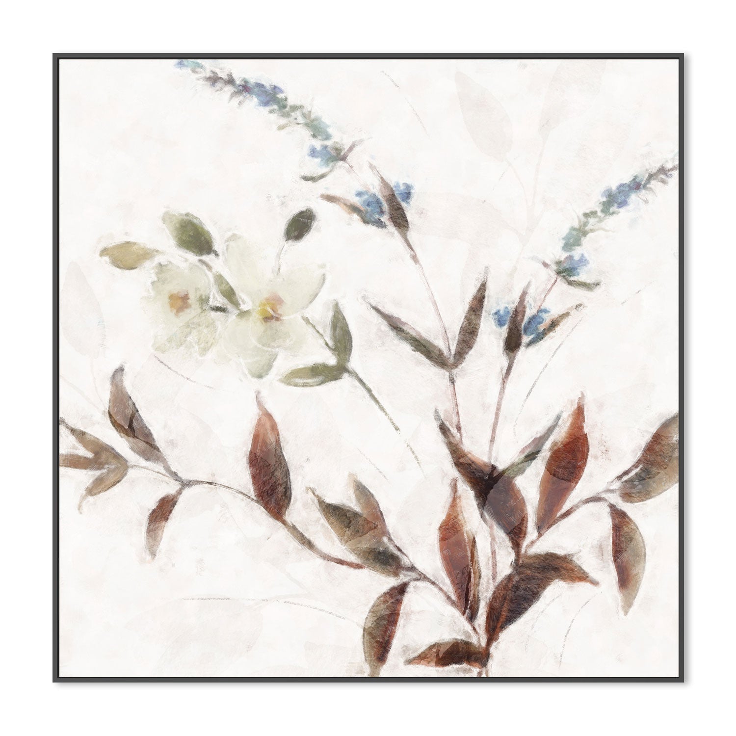 wall-art-print-canvas-poster-framed-Neutral Wild Flowers, Style B , By Nina Blue-3