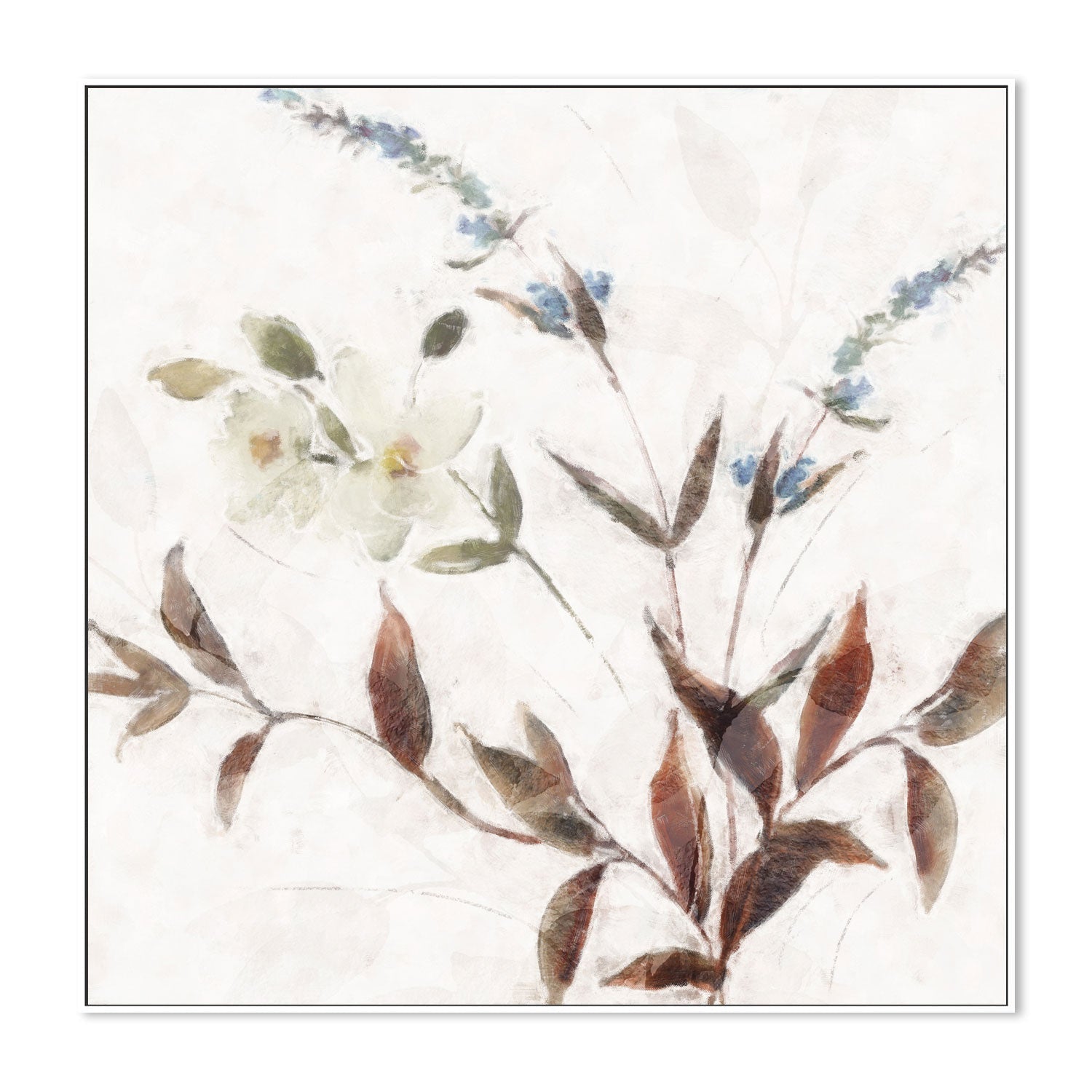 wall-art-print-canvas-poster-framed-Neutral Wild Flowers, Style B , By Nina Blue-5