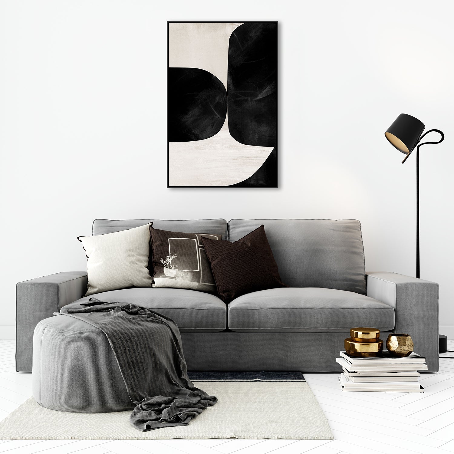 wall-art-print-canvas-poster-framed-Night Set, Style B , By Dan Hobday-by-Dan Hobday-Gioia Wall Art