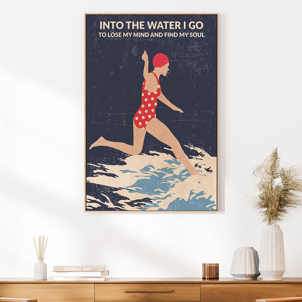 wall-art-print-canvas-poster-framed-Night Swimmer , By Jon Downer-GIOIA-WALL-ART