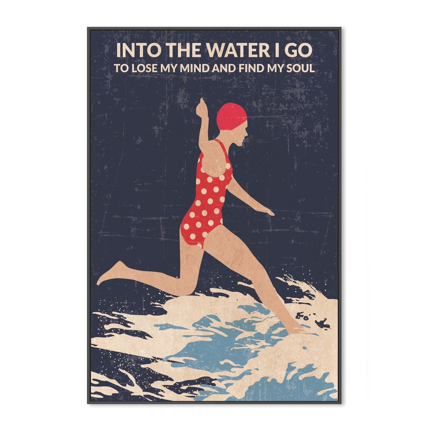 wall-art-print-canvas-poster-framed-Night Swimmer , By Jon Downer-GIOIA-WALL-ART