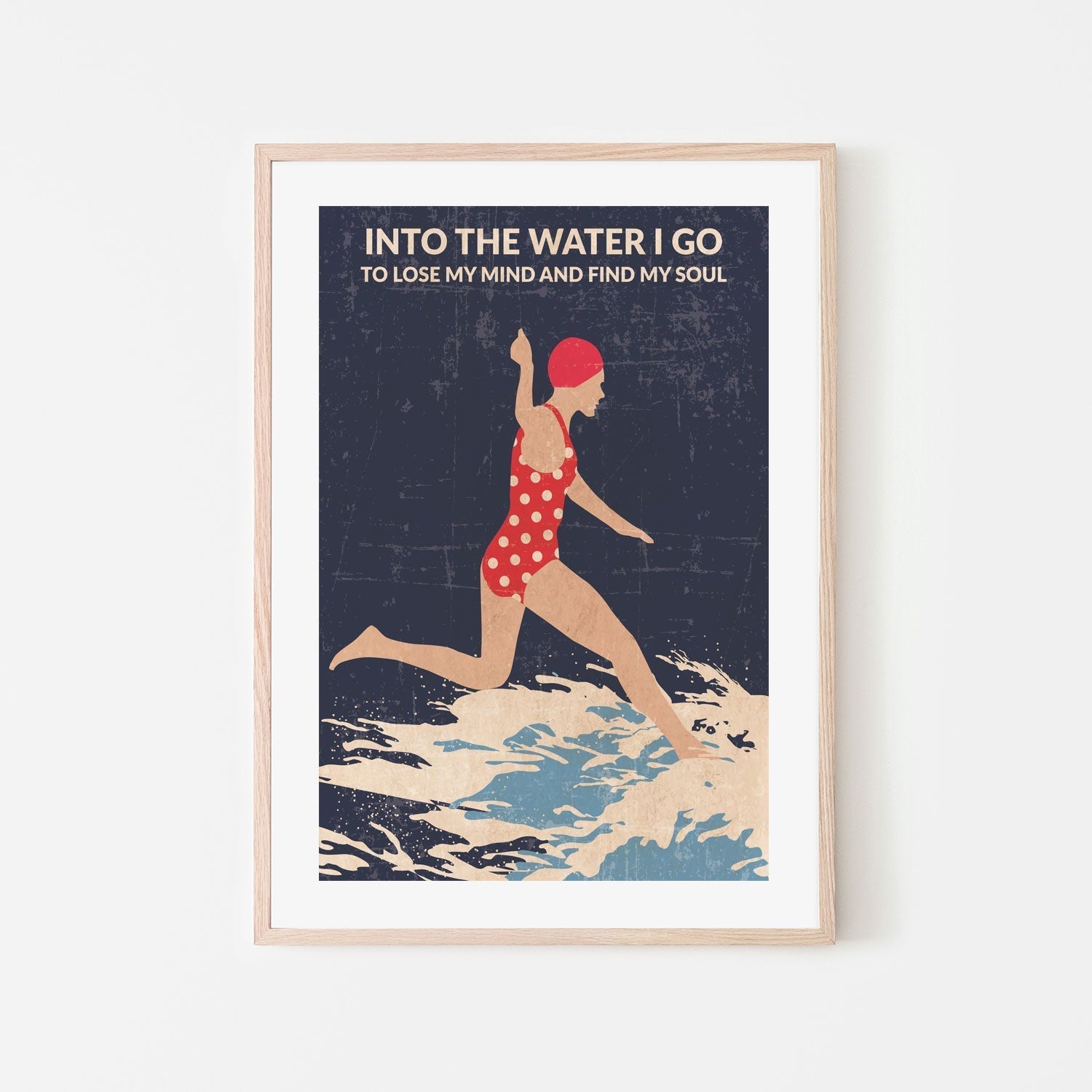 wall-art-print-canvas-poster-framed-Night Swimmer , By Jon Downer-GIOIA-WALL-ART