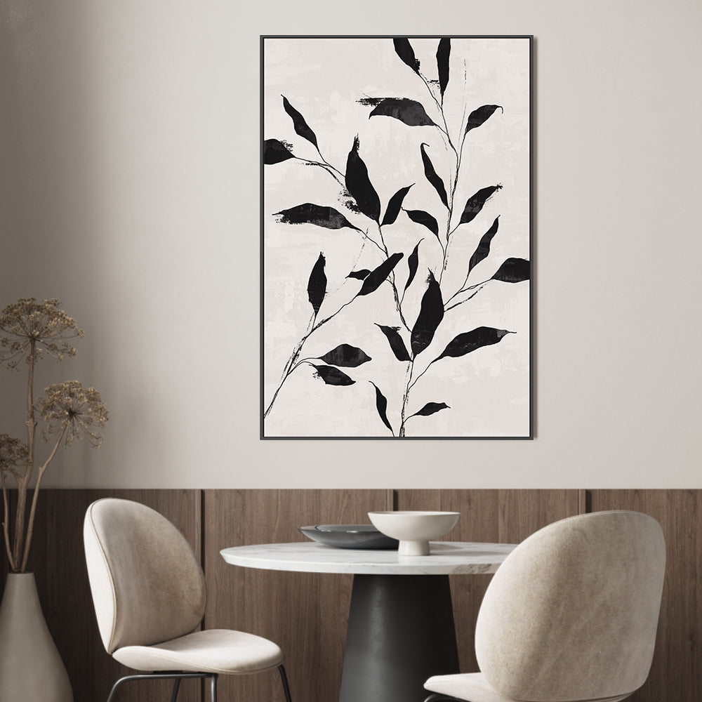 wall-art-print-canvas-poster-framed-Noir Botanical, Style A , By Nina Blue-2