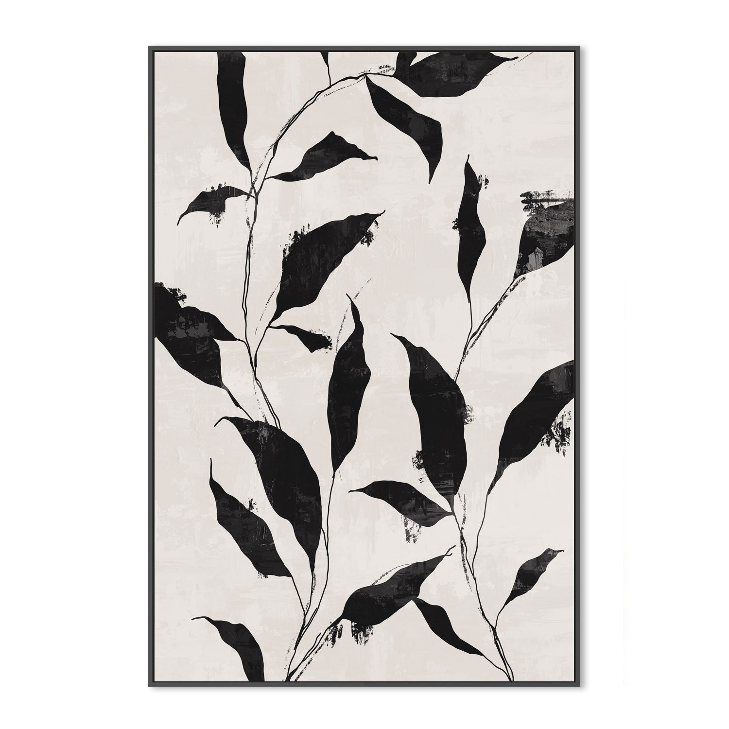 wall-art-print-canvas-poster-framed-Noir Botanical, Style B , By Nina Blue-3