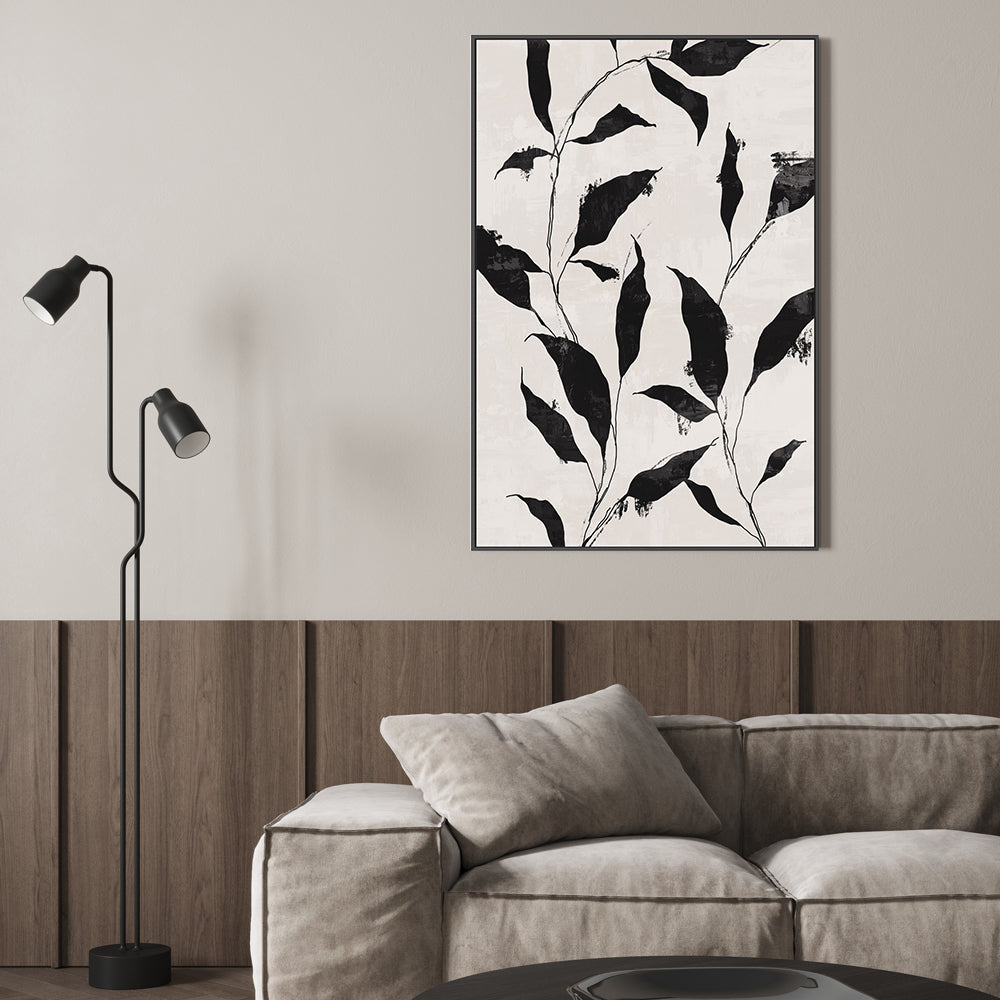 wall-art-print-canvas-poster-framed-Noir Botanical, Style B , By Nina Blue-7