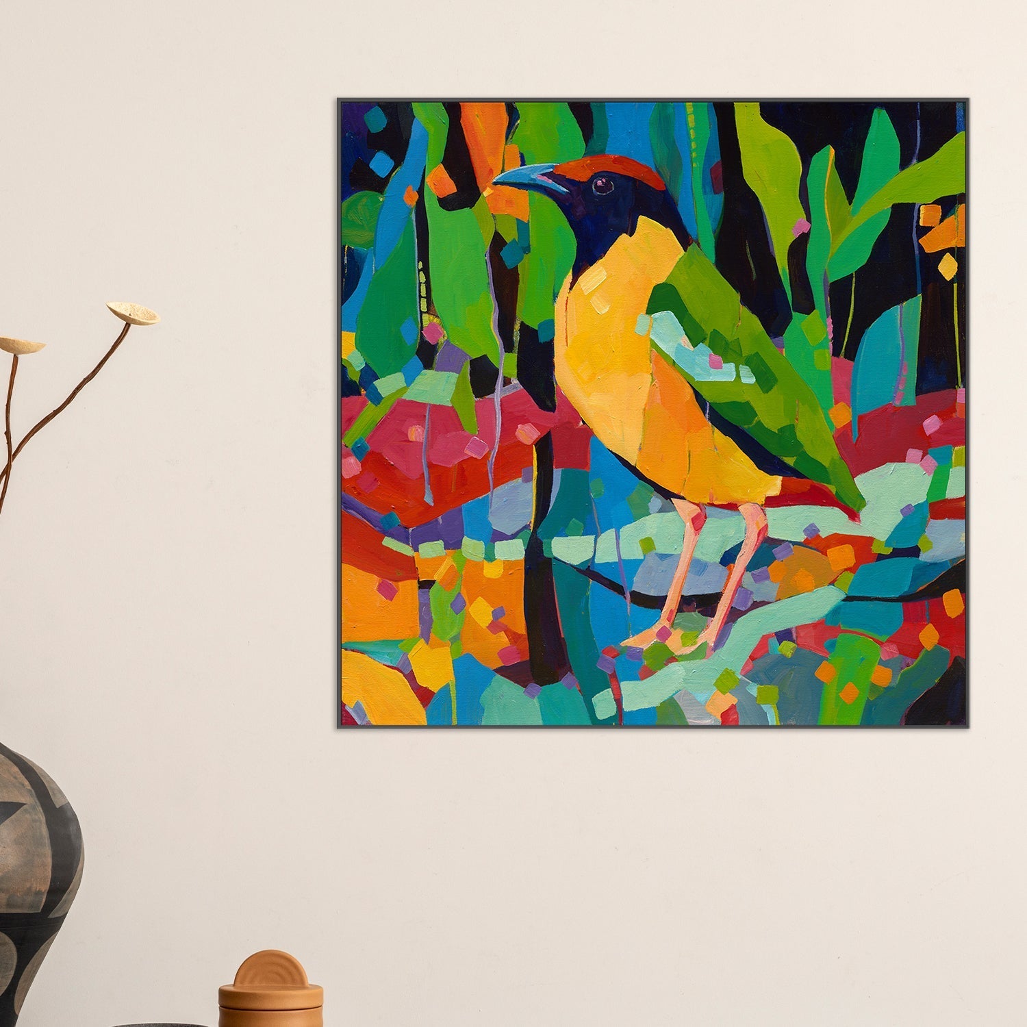 wall-art-print-canvas-poster-framed-Noisy Pitta , By Mellissa Read-Devine , By Mellissa Read-Devine-2