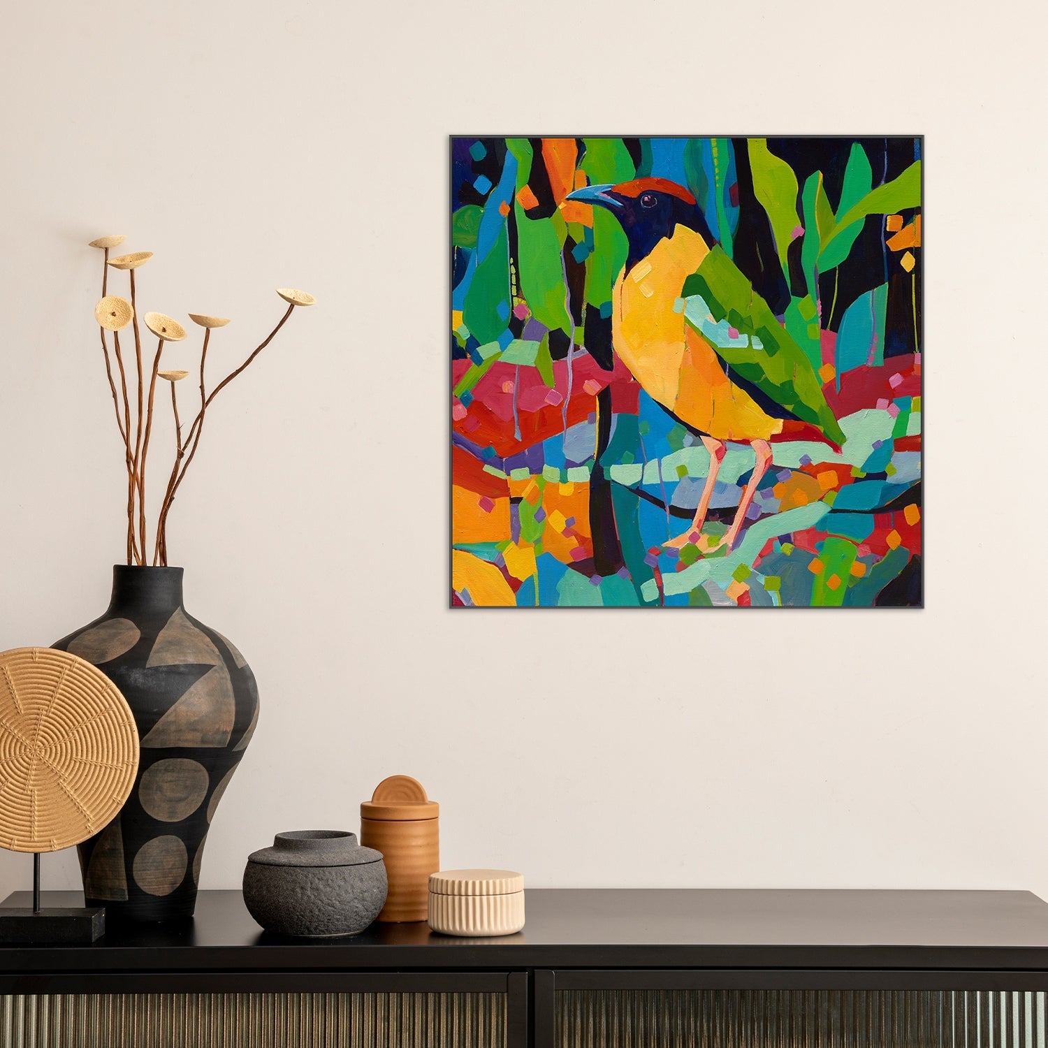 wall-art-print-canvas-poster-framed-Noisy Pitta , By Mellissa Read-Devine , By Mellissa Read-Devine-7