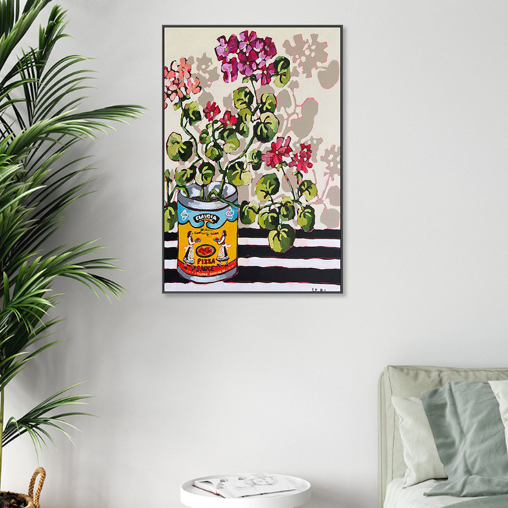 wall-art-print-canvas-poster-framed-Nonna's Geraniums , By Julia Abbey-2