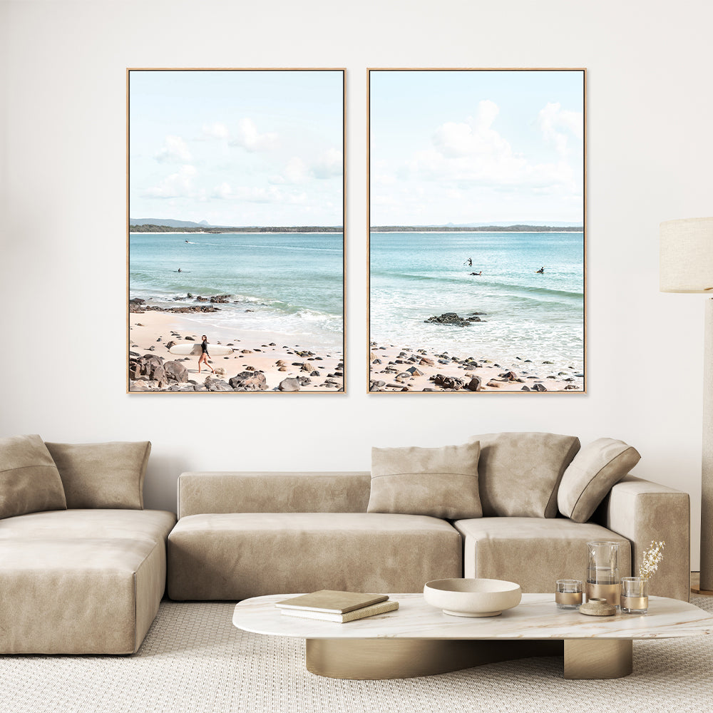 wall-art-print-canvas-poster-framed-Noosa Breeze And Paddle, Set Of 2 , By Tricia Brennan-GIOIA-WALL-ART