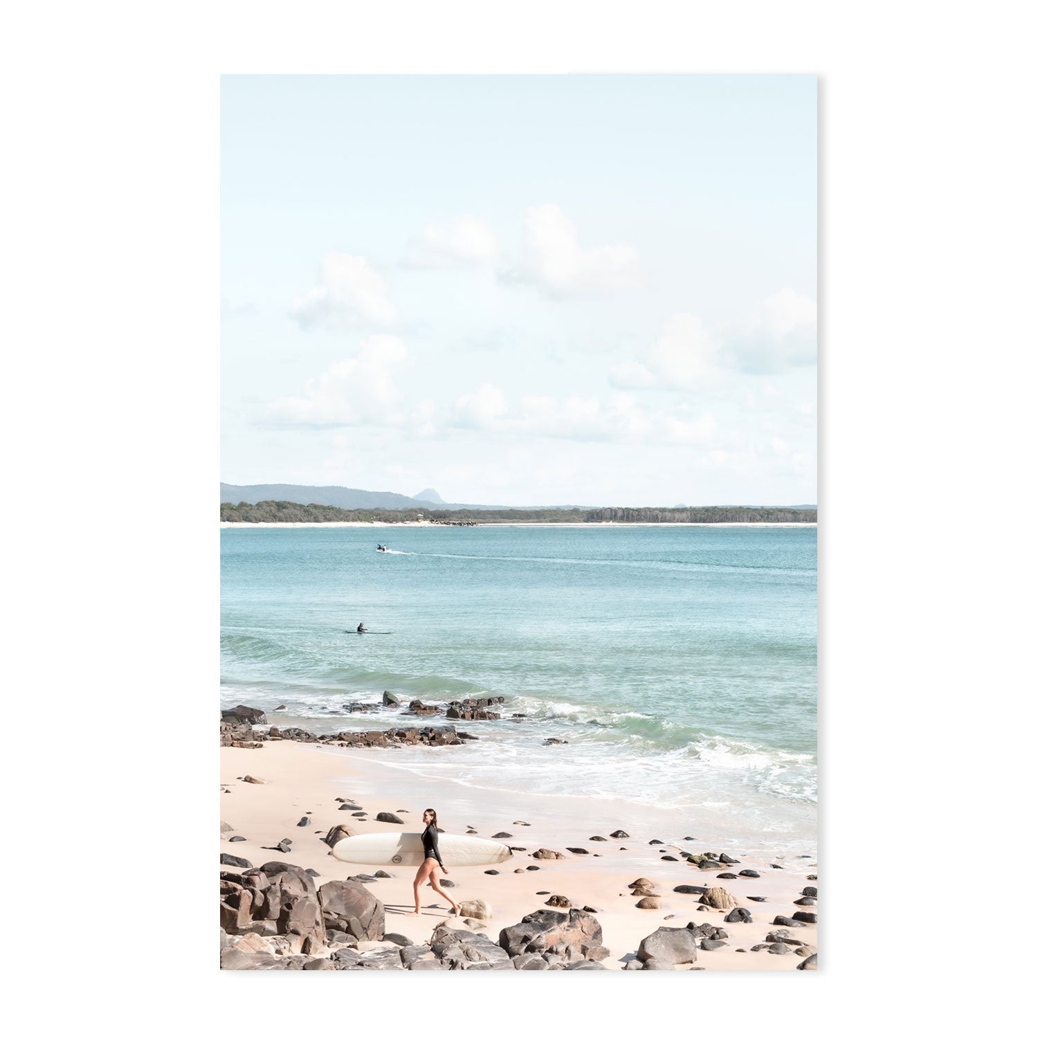 wall-art-print-canvas-poster-framed-Noosa Breeze, Paddle And Pandandus, Set Of 3 , By Tricia Brennan-GIOIA-WALL-ART