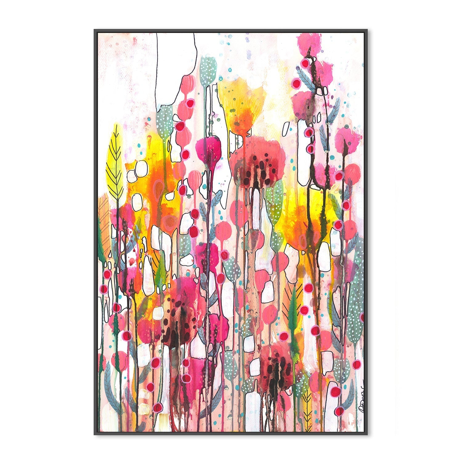 wall-art-print-canvas-poster-framed-Nouveau Diptyque, Style A , By Sylvie Demers-3