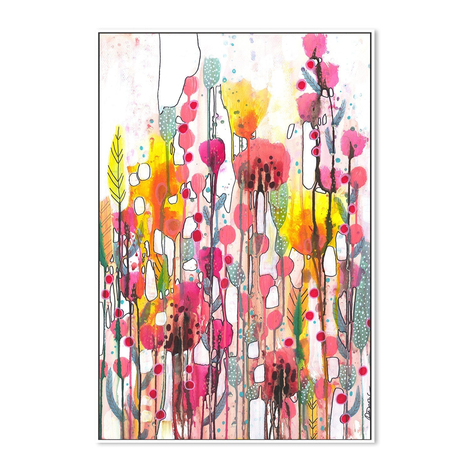 wall-art-print-canvas-poster-framed-Nouveau Diptyque, Style A , By Sylvie Demers-5