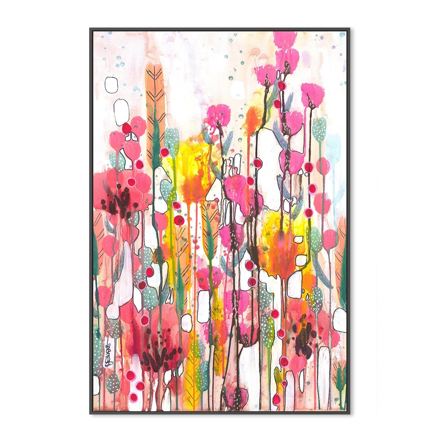 wall-art-print-canvas-poster-framed-Nouveau Diptyque, Style B , By Sylvie Demers-3