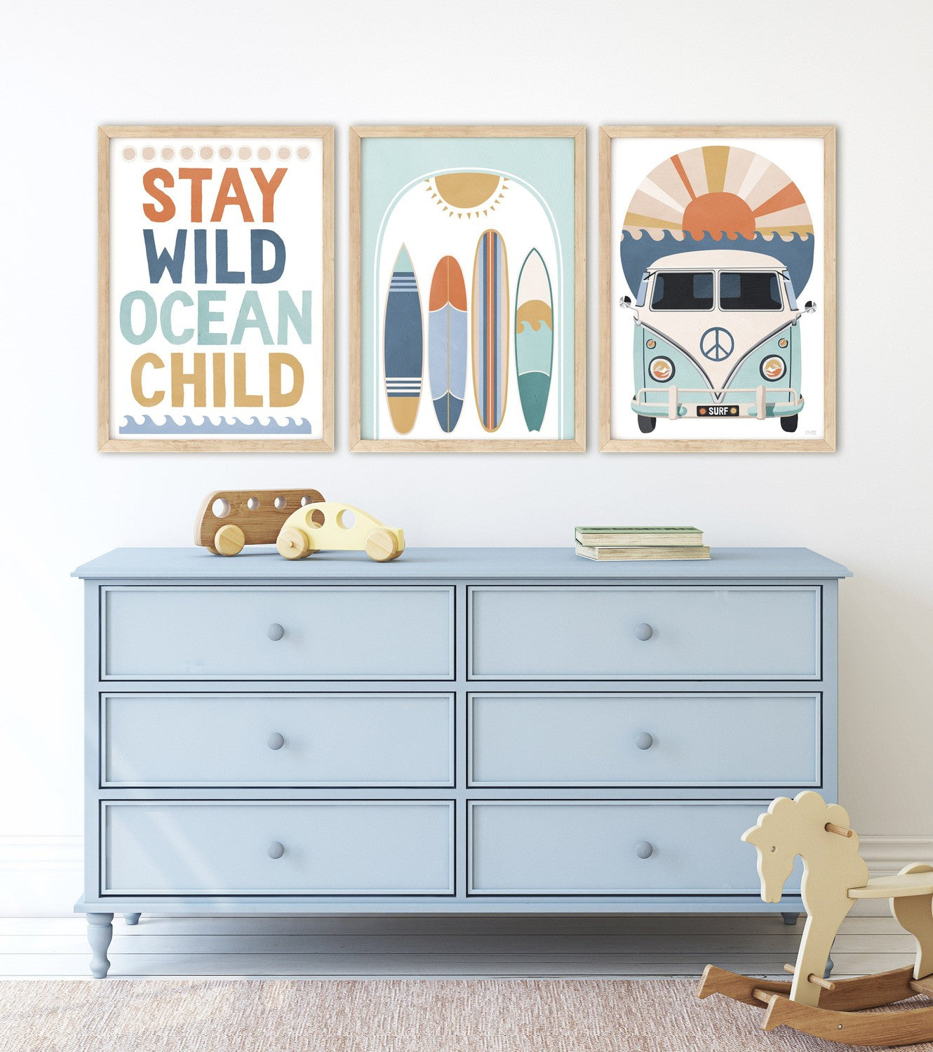 wall-art-print-canvas-poster-framed-Ocean Child, Set of 3 , By Pip and Phee-9