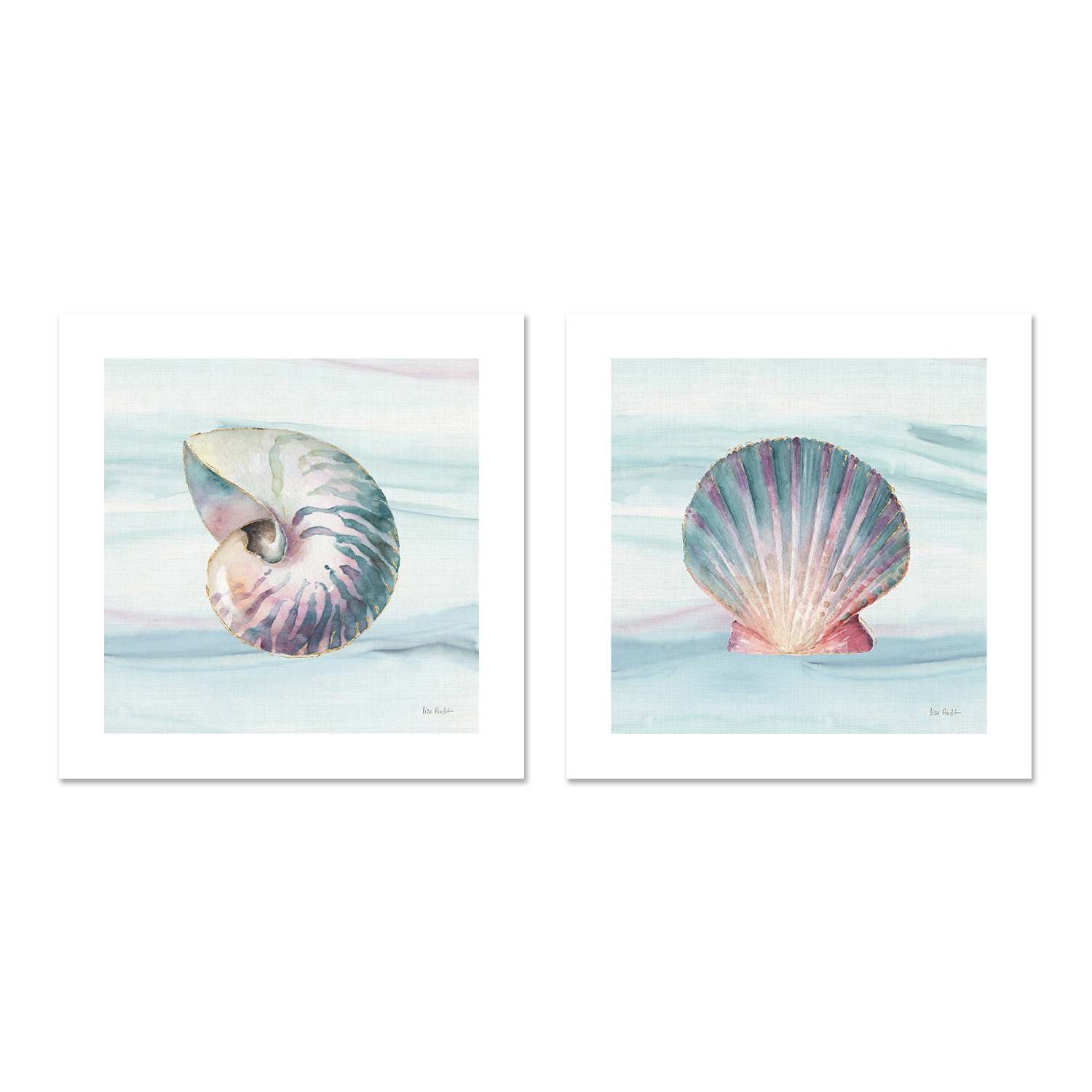 wall-art-print-canvas-poster-framed-Ocean Dream, Style A & B, Set Of 2 , By Lisa Audit-GIOIA-WALL-ART