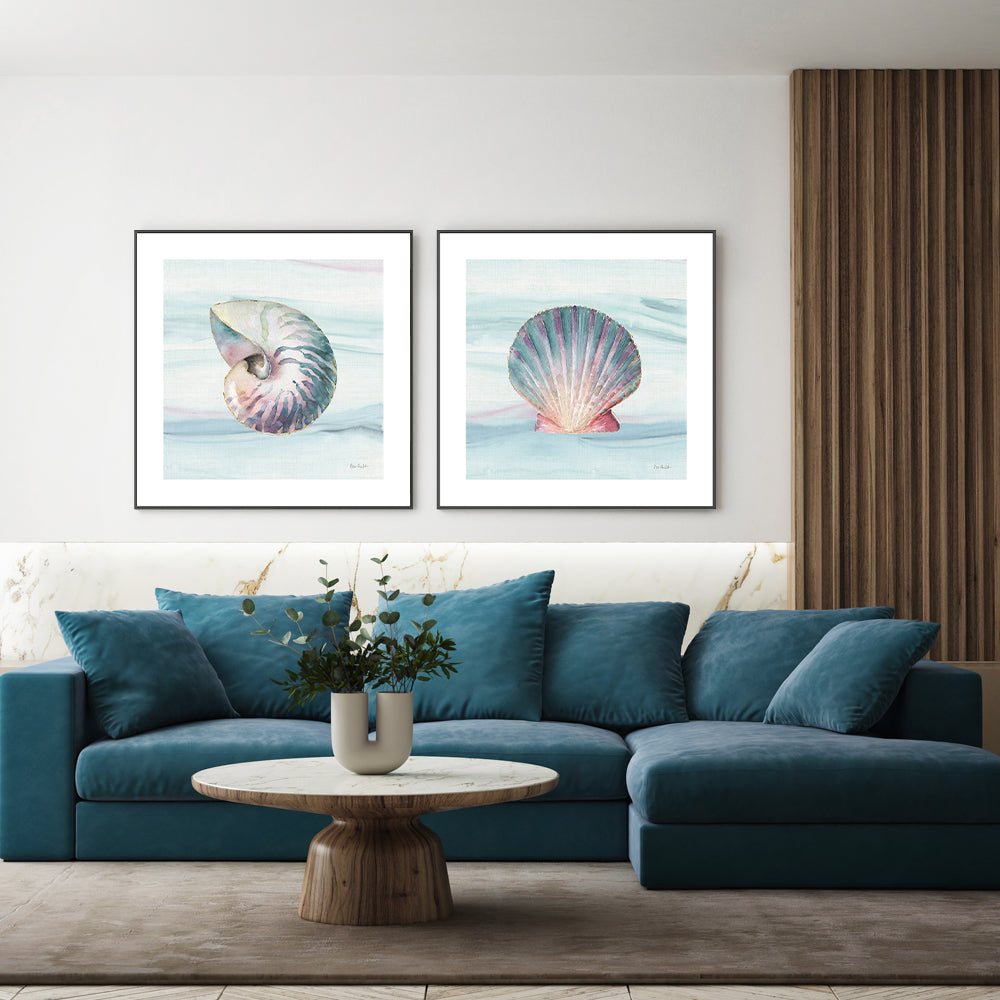 wall-art-print-canvas-poster-framed-Ocean Dream, Style A & B, Set Of 2 , By Lisa Audit-GIOIA-WALL-ART