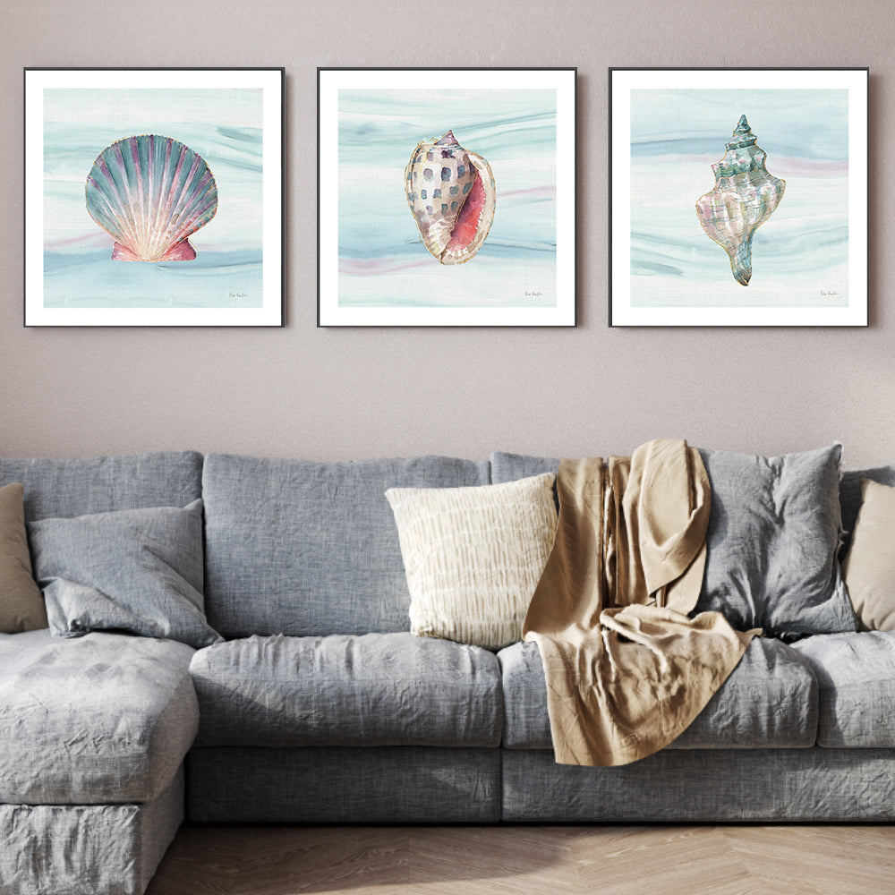 wall-art-print-canvas-poster-framed-Ocean Dream, Style B, C & D, Set Of 3 , By Lisa Audit-GIOIA-WALL-ART