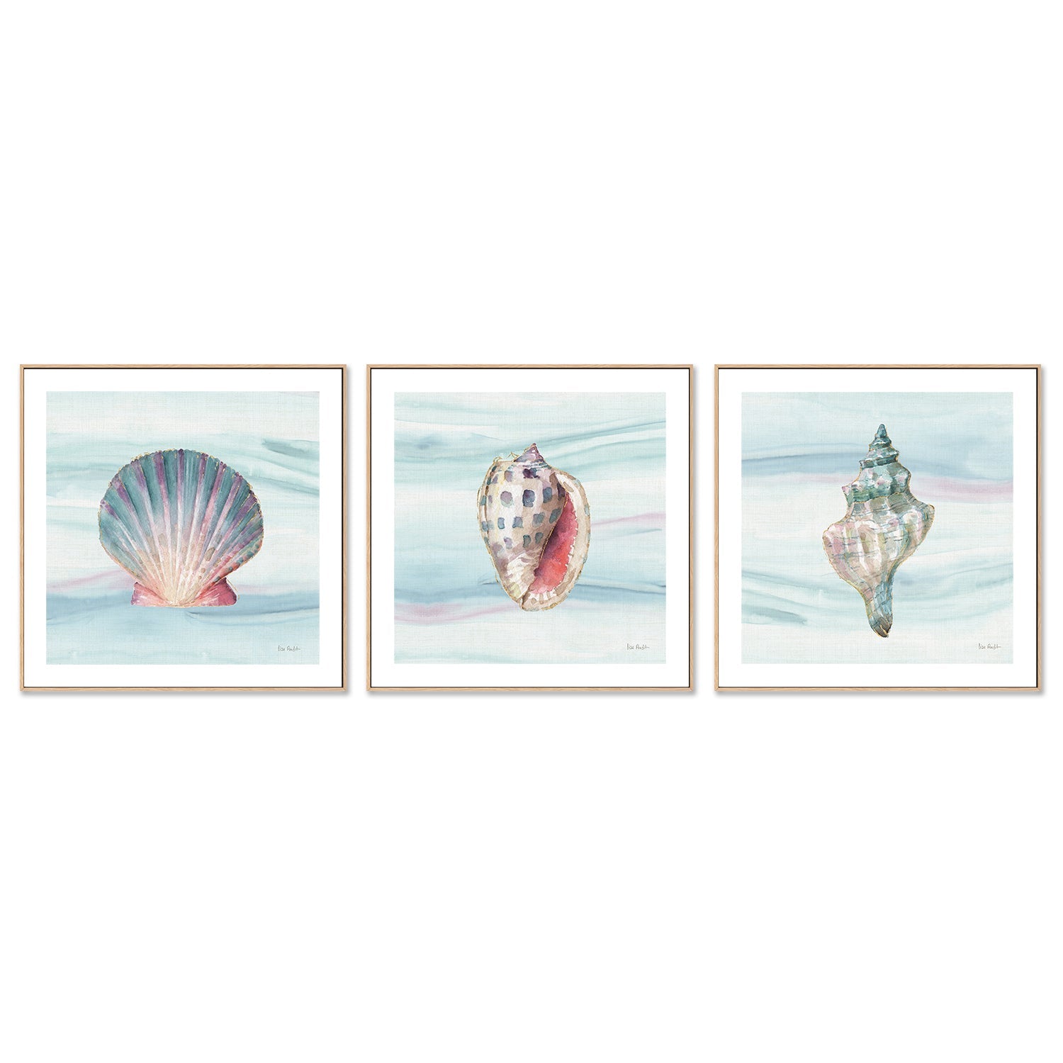 wall-art-print-canvas-poster-framed-Ocean Dream, Style B, C & D, Set Of 3 , By Lisa Audit-GIOIA-WALL-ART