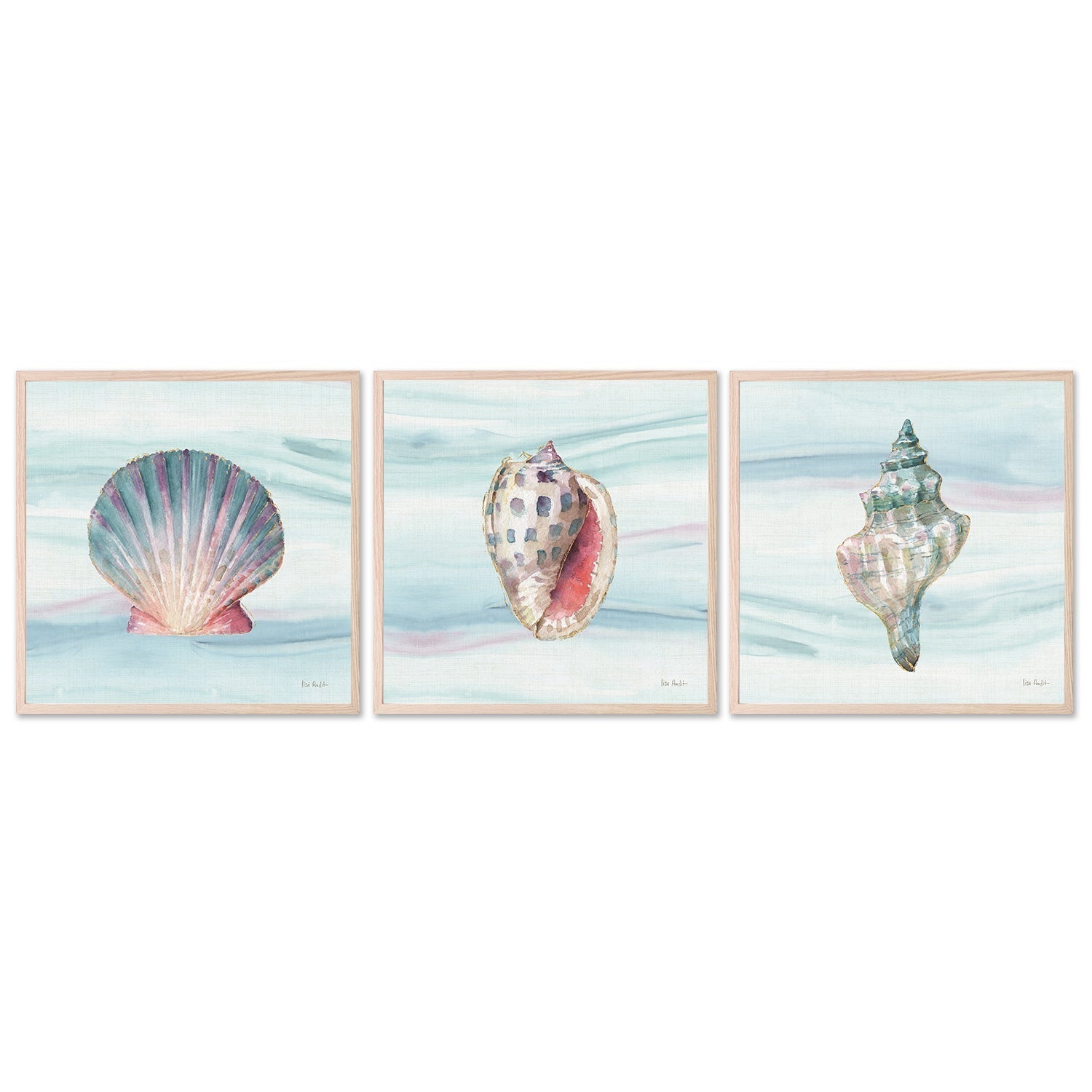 wall-art-print-canvas-poster-framed-Ocean Dream, Style B, C & D, Set Of 3 , By Lisa Audit-GIOIA-WALL-ART