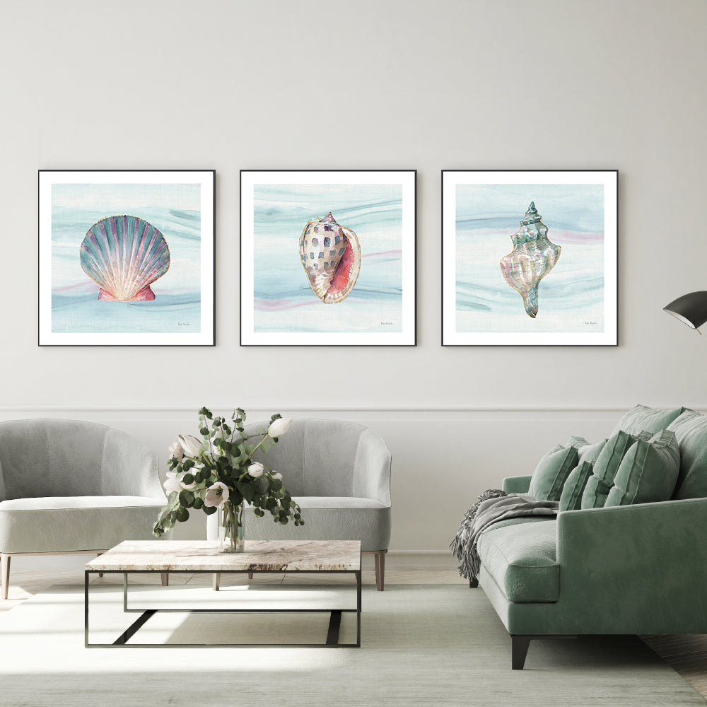 wall-art-print-canvas-poster-framed-Ocean Dream, Style B, C & D, Set Of 3 , By Lisa Audit-GIOIA-WALL-ART