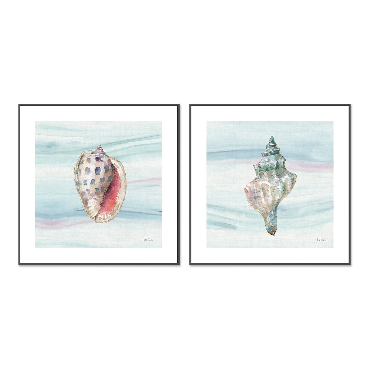 wall-art-print-canvas-poster-framed-Ocean Dream, Style C & D, Set Of 2 , By Lisa Audit-GIOIA-WALL-ART