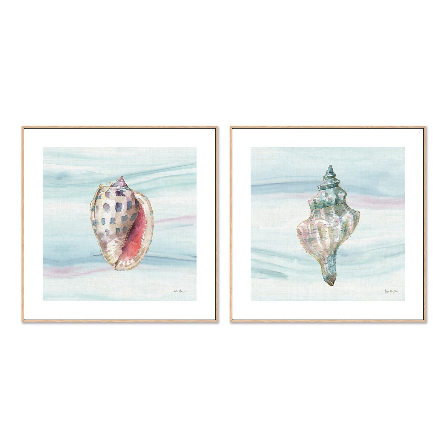 wall-art-print-canvas-poster-framed-Ocean Dream, Style C & D, Set Of 2 , By Lisa Audit-GIOIA-WALL-ART