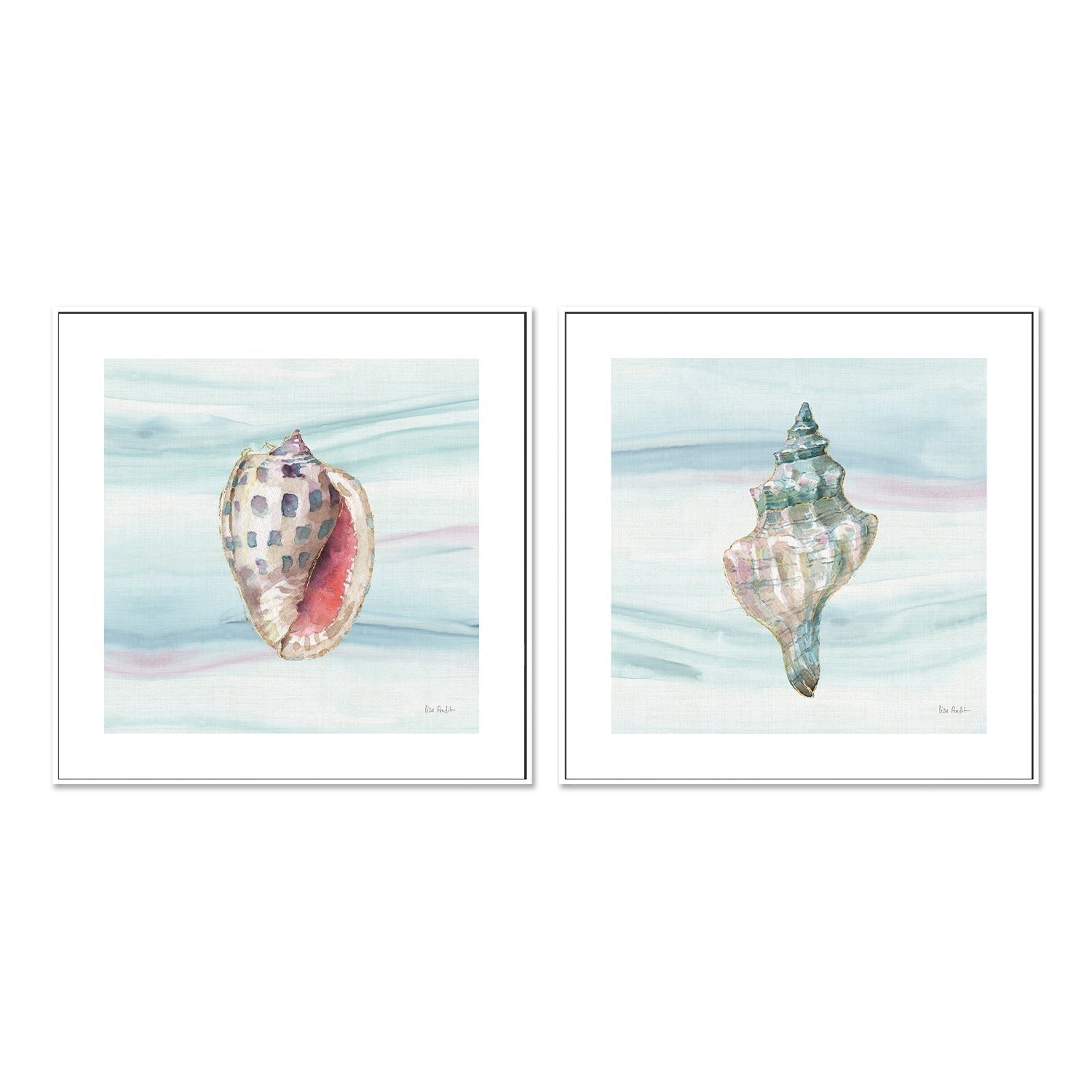 wall-art-print-canvas-poster-framed-Ocean Dream, Style C & D, Set Of 2 , By Lisa Audit-GIOIA-WALL-ART