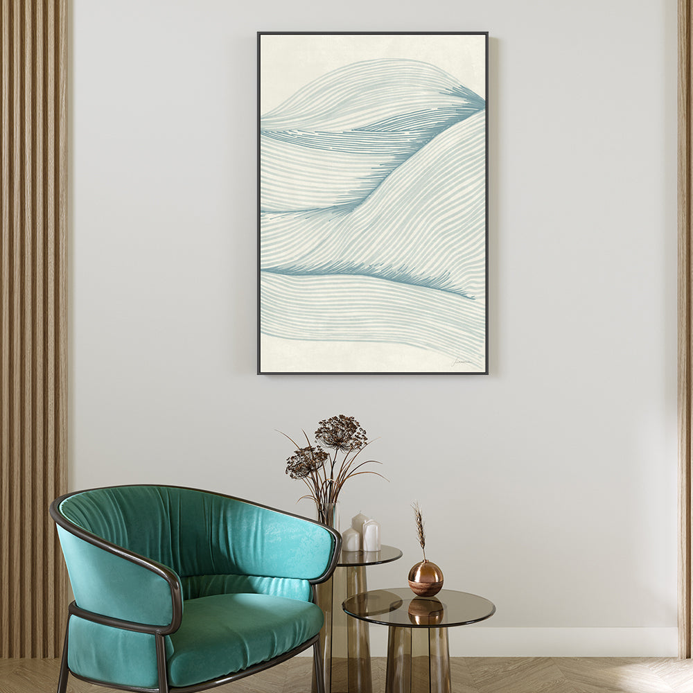 wall-art-print-canvas-poster-framed-Ocean In Lines, Style B , By Lucrecia Caporale-2