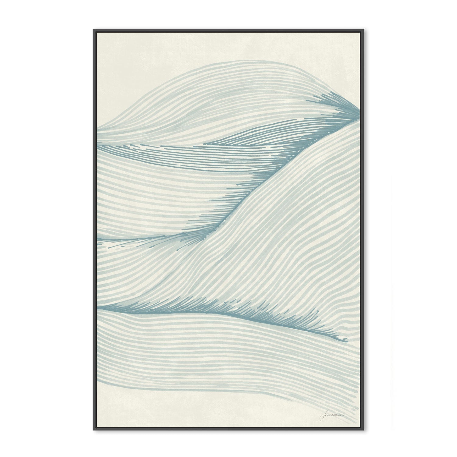 wall-art-print-canvas-poster-framed-Ocean In Lines, Style B , By Lucrecia Caporale-3