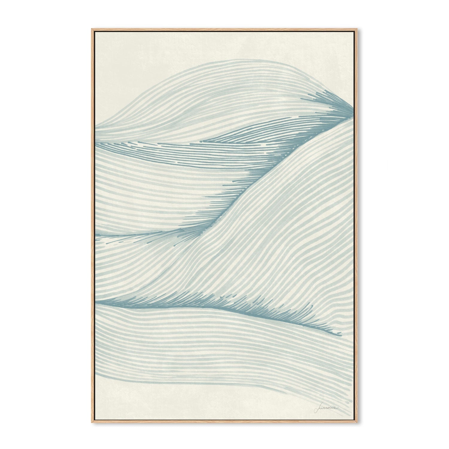 wall-art-print-canvas-poster-framed-Ocean In Lines, Style B , By Lucrecia Caporale-4