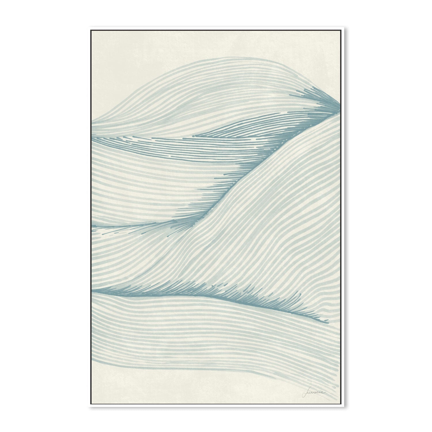 wall-art-print-canvas-poster-framed-Ocean In Lines, Style B , By Lucrecia Caporale-5