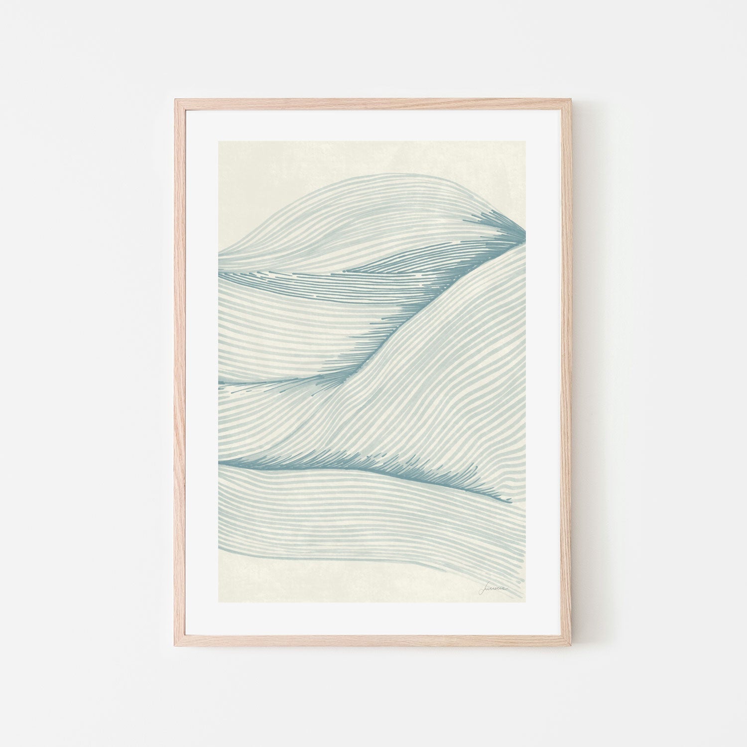 wall-art-print-canvas-poster-framed-Ocean In Lines, Style B , By Lucrecia Caporale-6