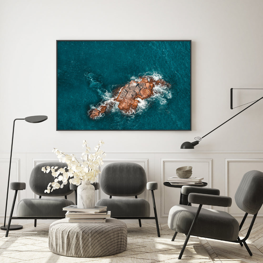 wall-art-print-canvas-poster-framed-Ocean Rocks , By Kellie Morris-GIOIA-WALL-ART