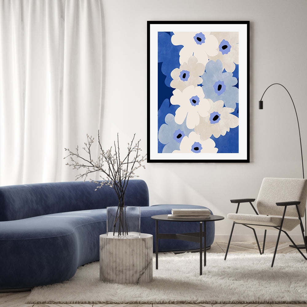 wall-art-print-canvas-poster-framed-Oceanic Florals , By Elena Ristova-GIOIA-WALL-ART