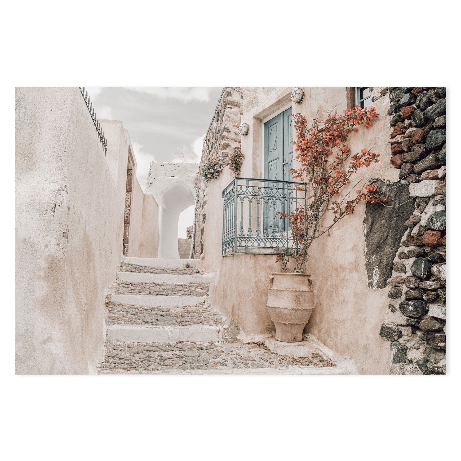 Oia village on Santorini Greece-Gioia-Prints-Framed-Canvas-Poster-GIOIA-WALL-ART