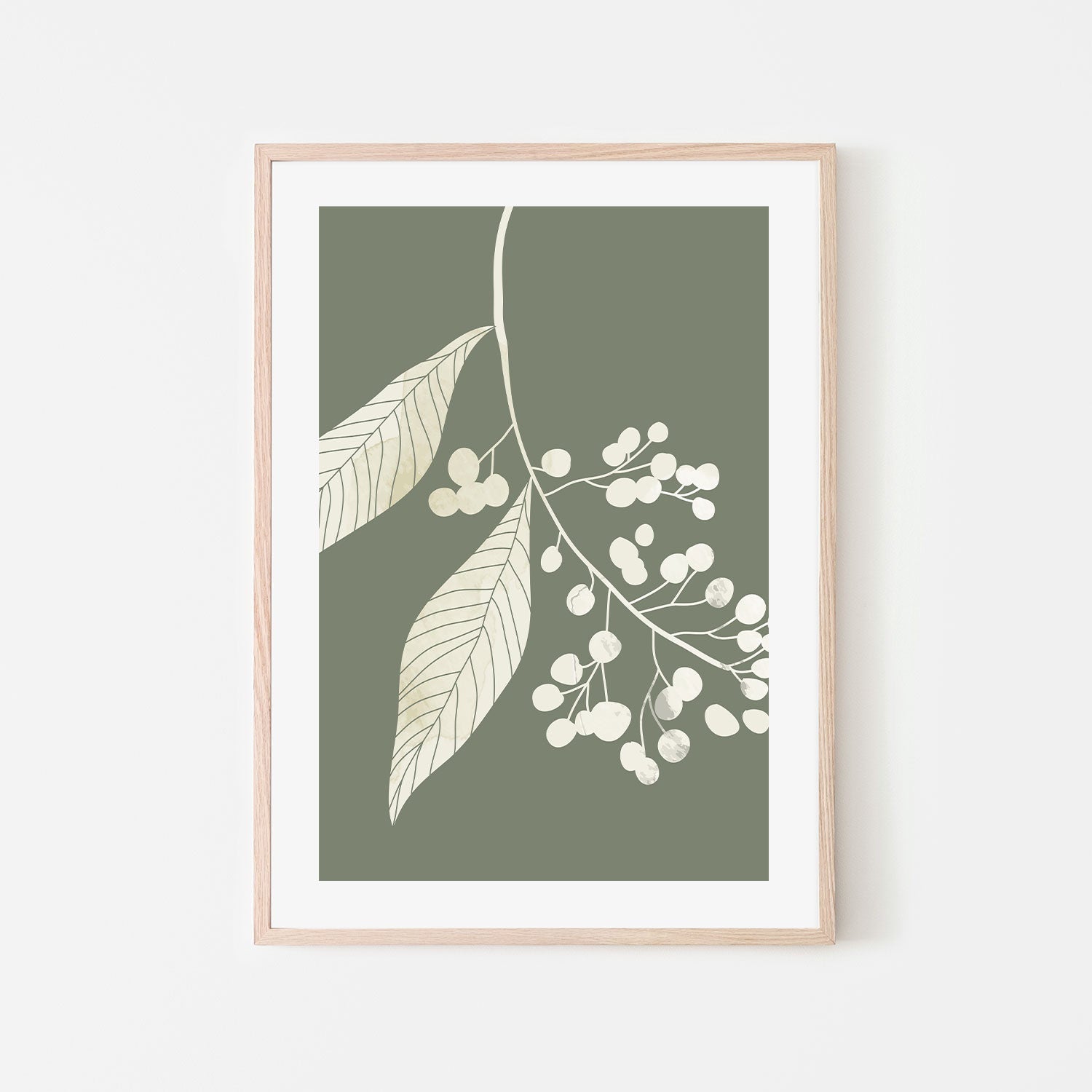 wall-art-print-canvas-poster-framed-Olive Branch, Style A-GIOIA-WALL-ART